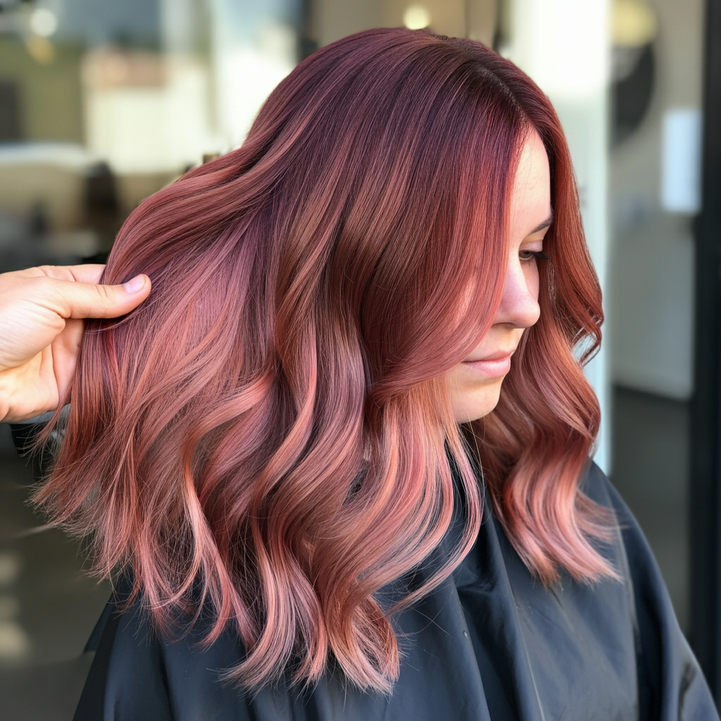 Vibrant balayage color created at Wendy Beauty Salon, capturing the perfect gradient blend for a natural look